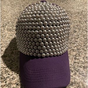 Purple & Pearls adjustable baseball cap